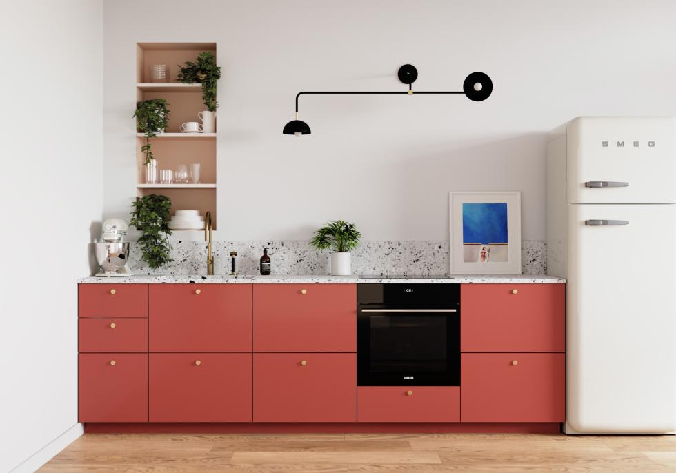 Ikea Küche mit Fronten von Plum Living in Terra
