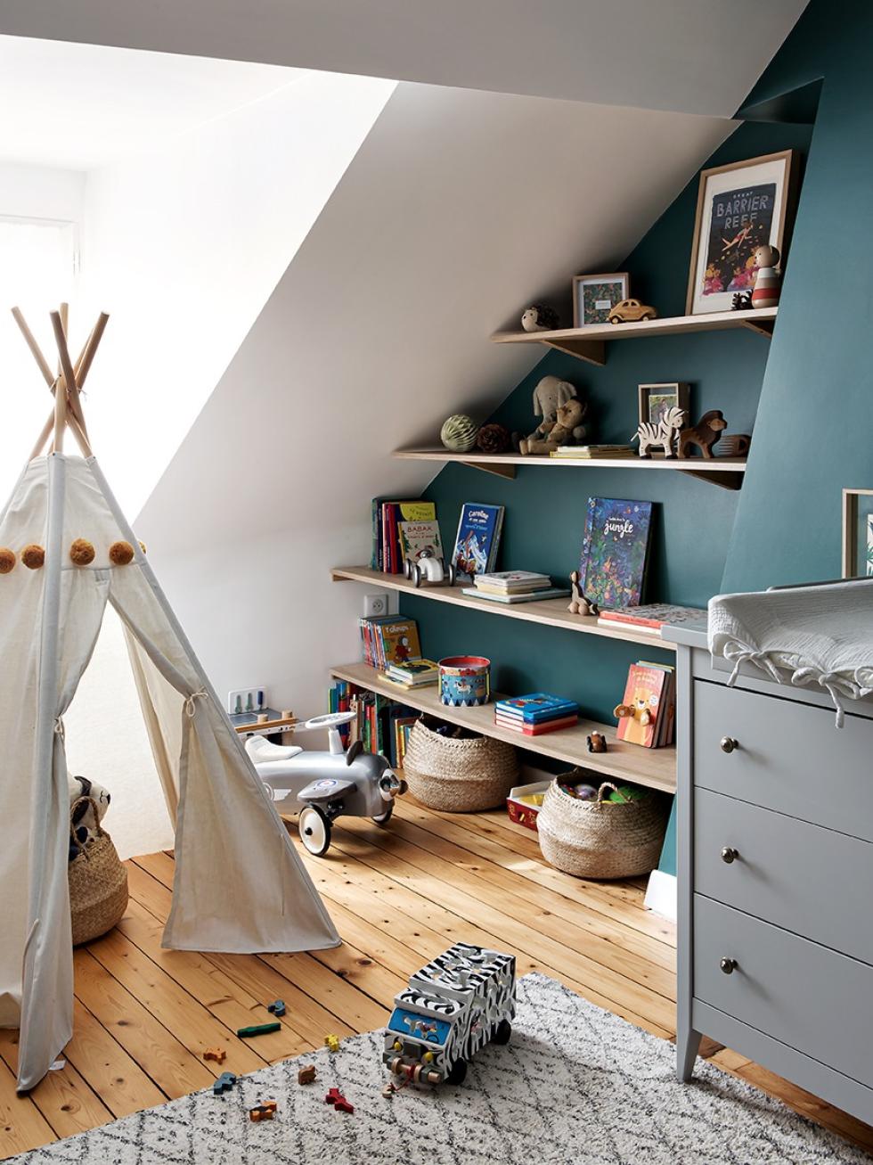 Chez Alexandra, la chambre de Georges et Arthur.