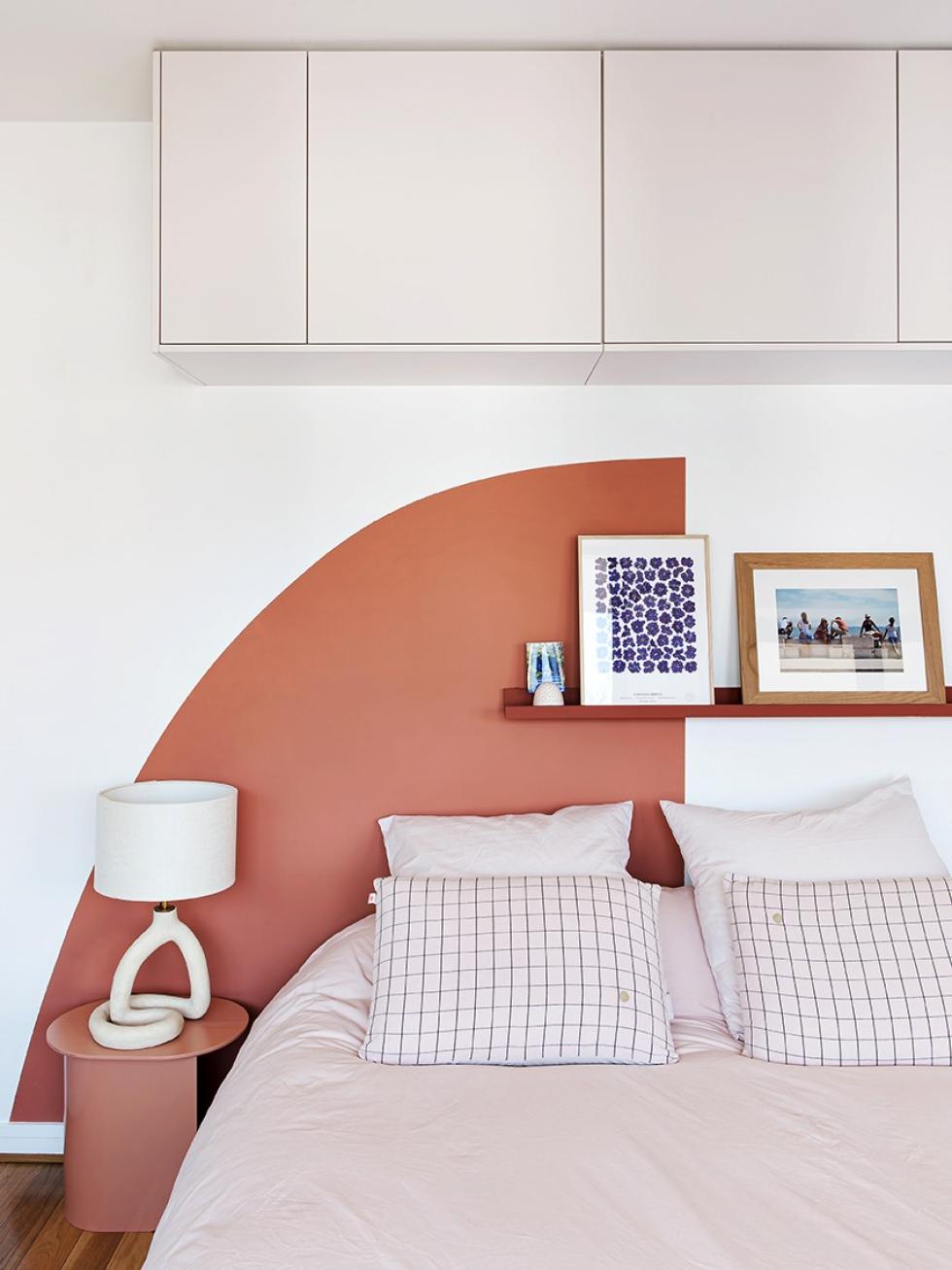 Hängendes Kopfteil in Beige 01 - Beige rosé