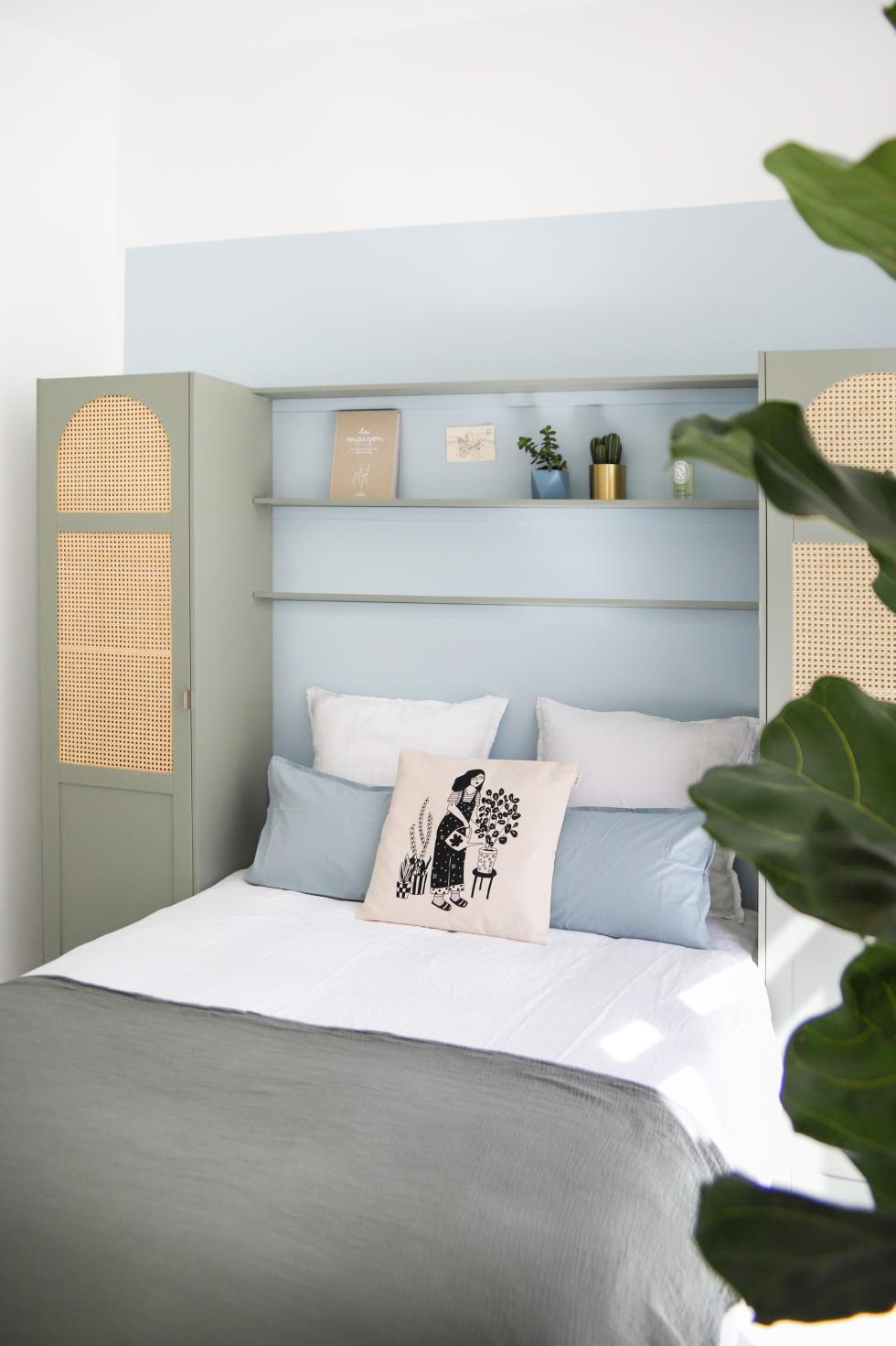 Pax Headboard in Green 05 - Stone