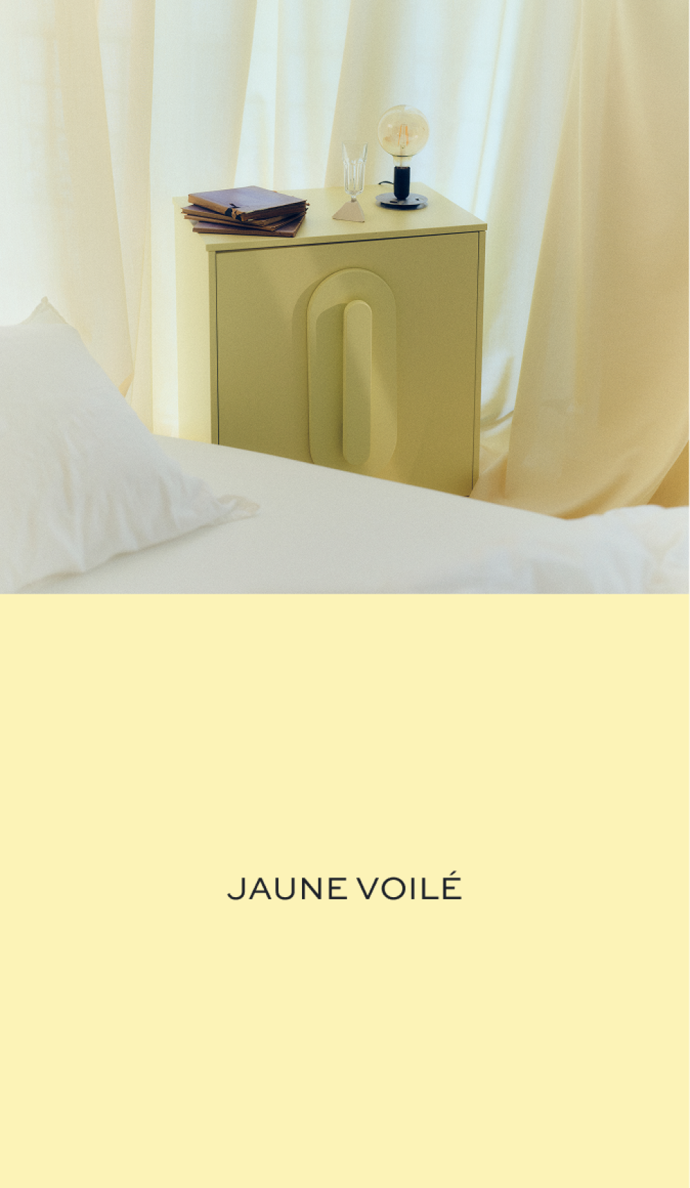 Jaune voilé signé Pauline Borgia