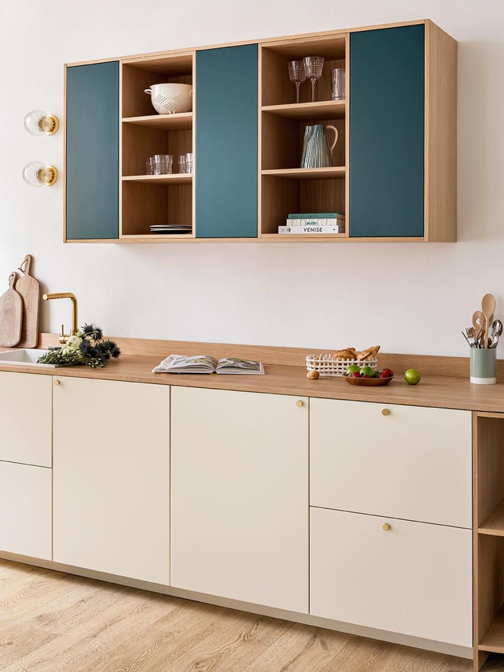 two tone kitchen