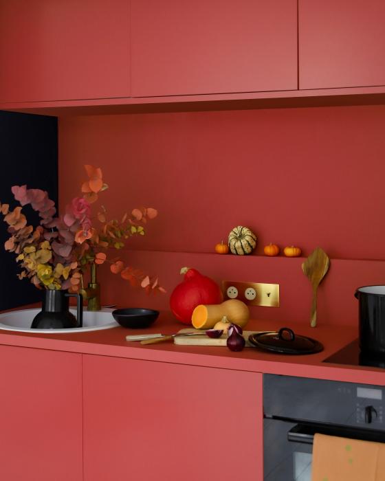 Kitchen in Red 01 - Terra