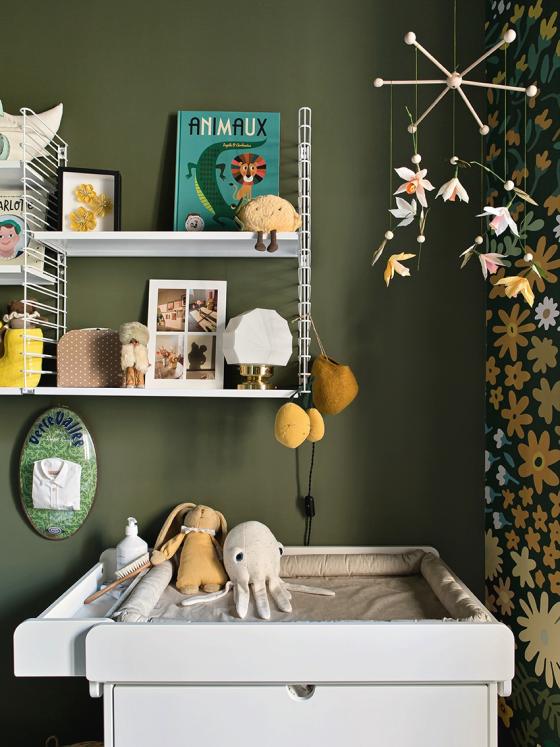 Grünes Kinderzimmer
