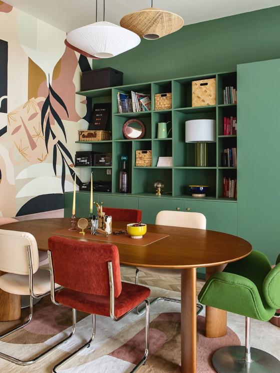 Bookcase in Green 03 - Vert de gris