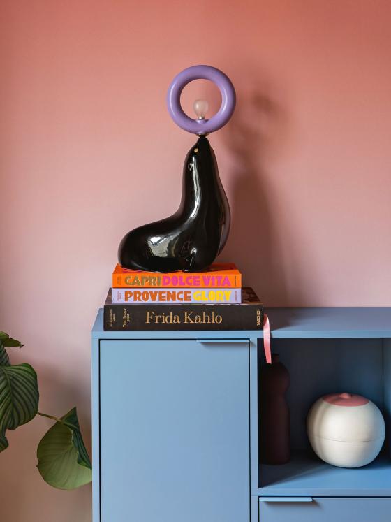 Lisa Gachet's pink dining room