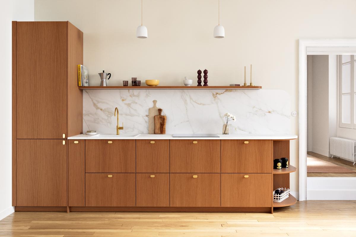 Marbre d'Automne Curved