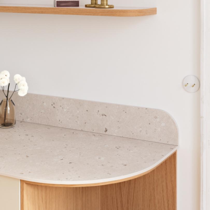 Terrazzo naturel Curved