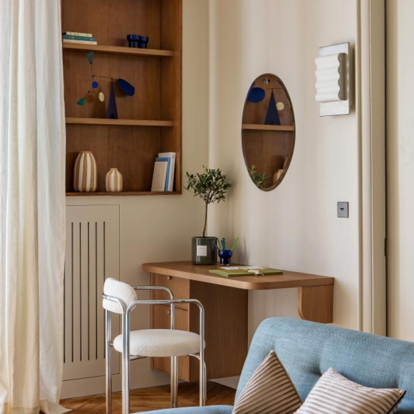 Plateau Curved Chêne miel