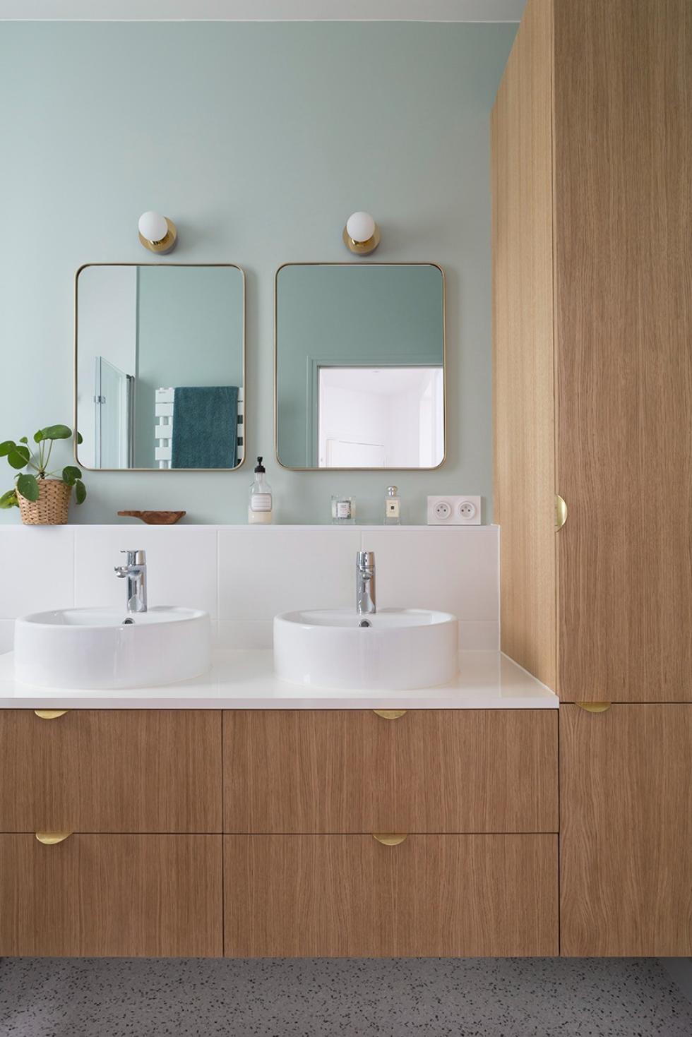 Salle de bain chene