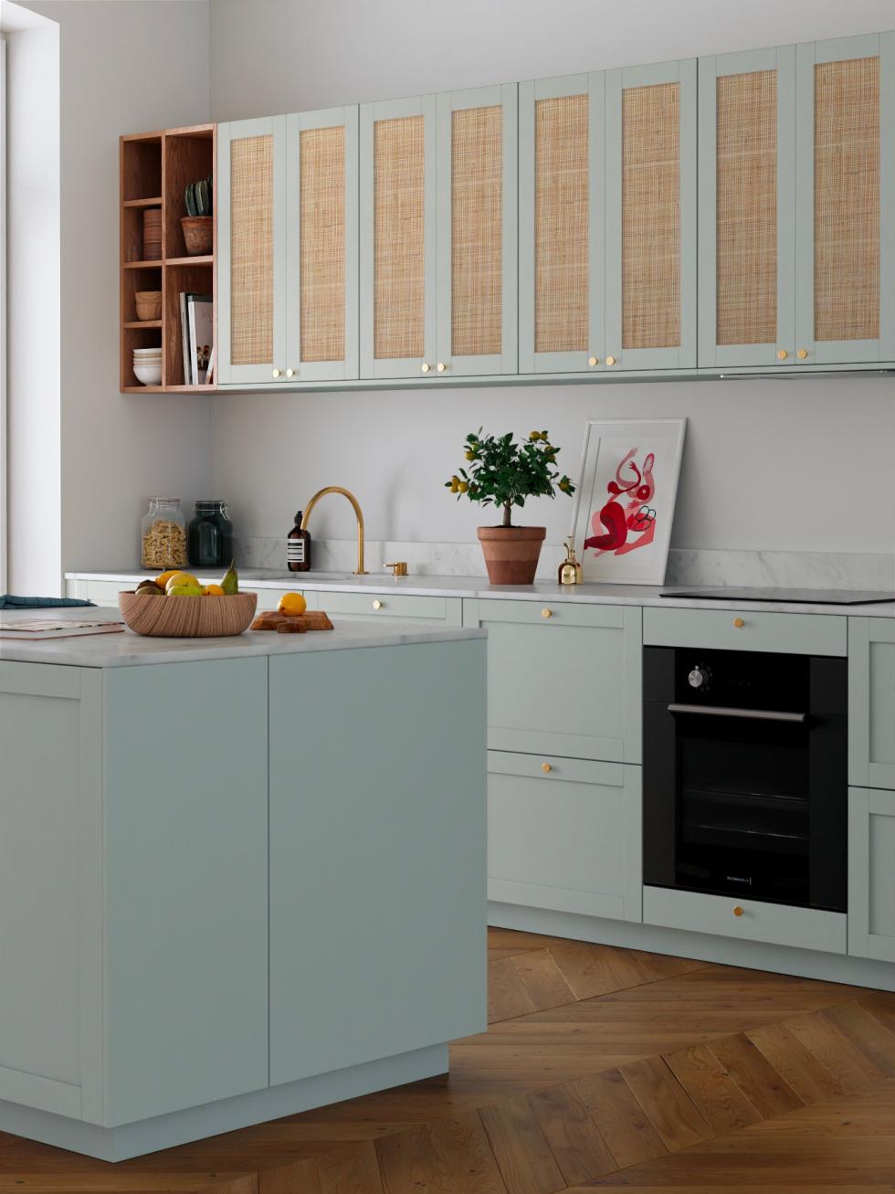kitchen Amandier raffia