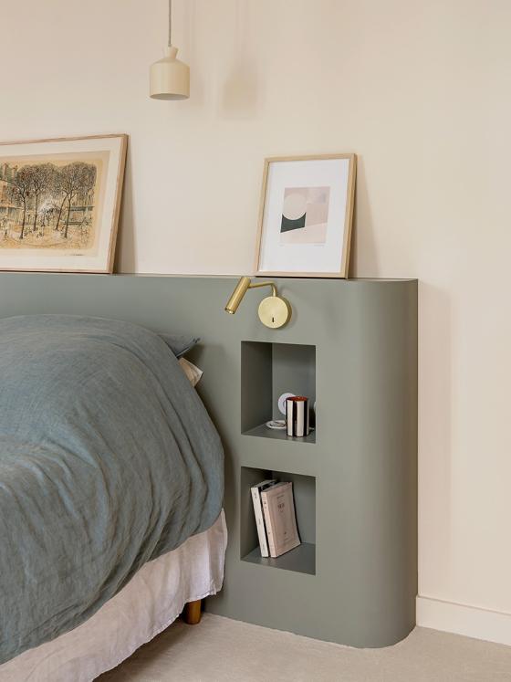 Home Tour, un duplex rénové par Cyrielle Wattinne, la chambre parentale