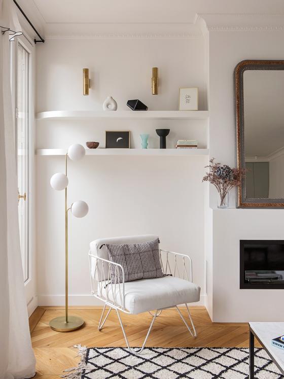 Home Tour, un duplex rénové par Cyrielle Wattinne, le salon